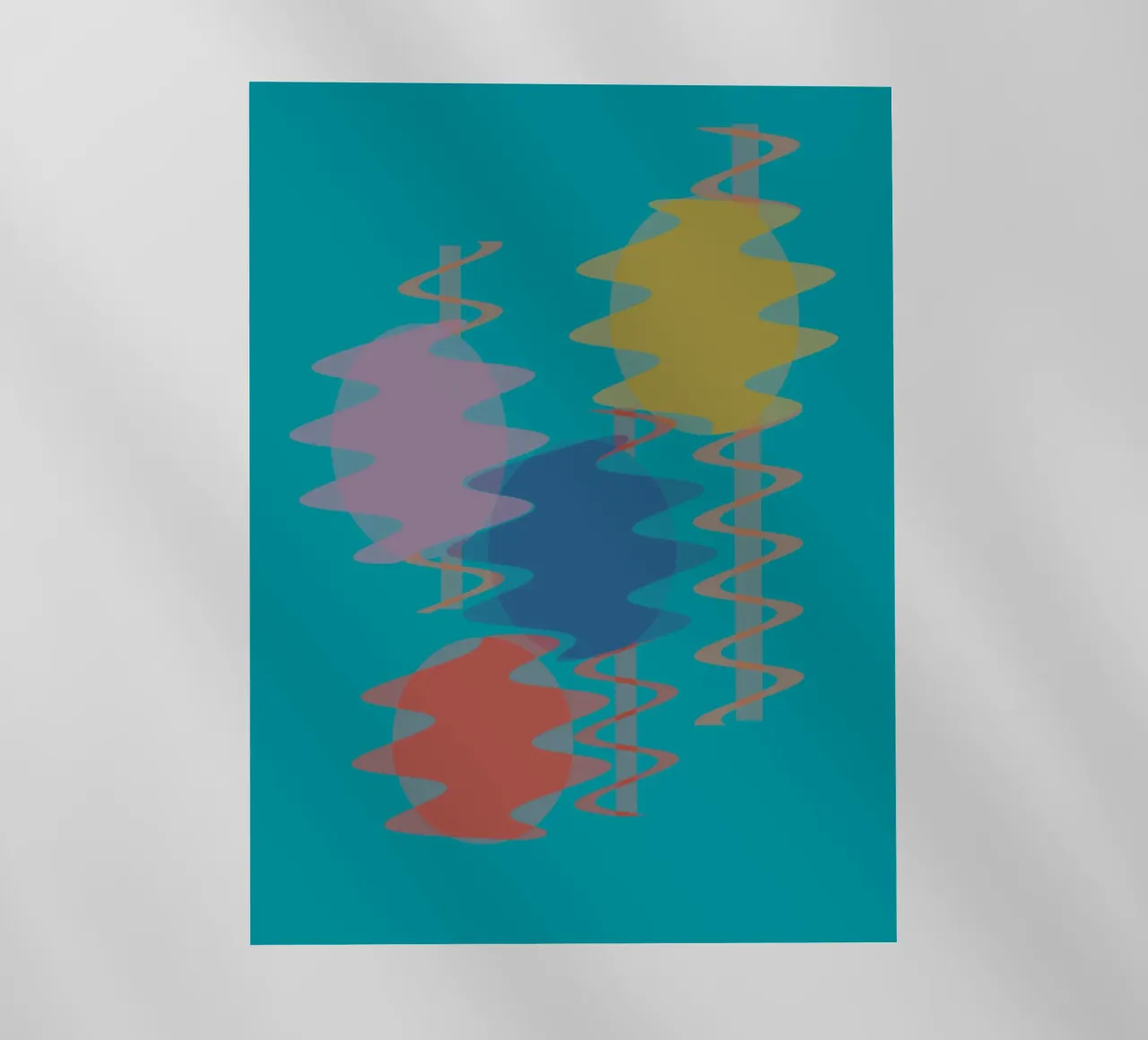 Forme geometriche astratte e colorate pellicola backlit da Something for you