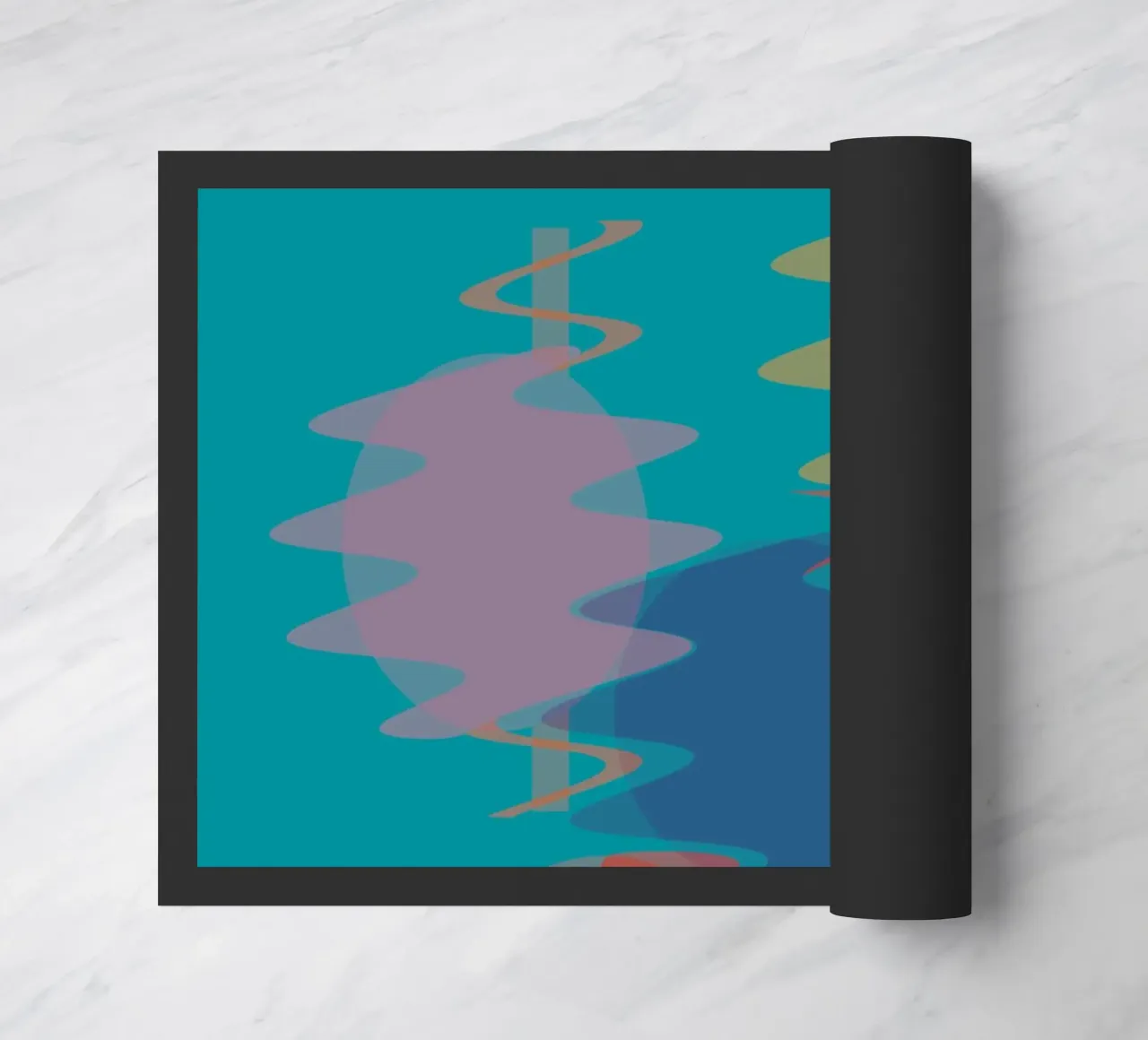 Forme geometriche astratte e colorate zerbino da Something for you