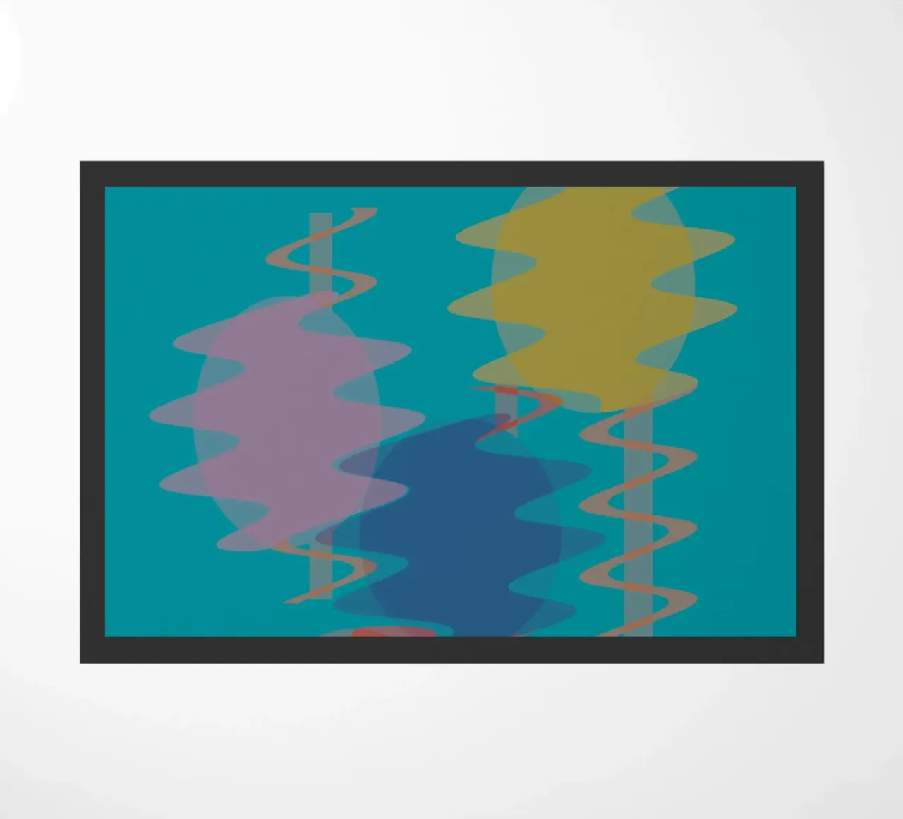 Forme geometriche astratte e colorate zerbino da Something for you