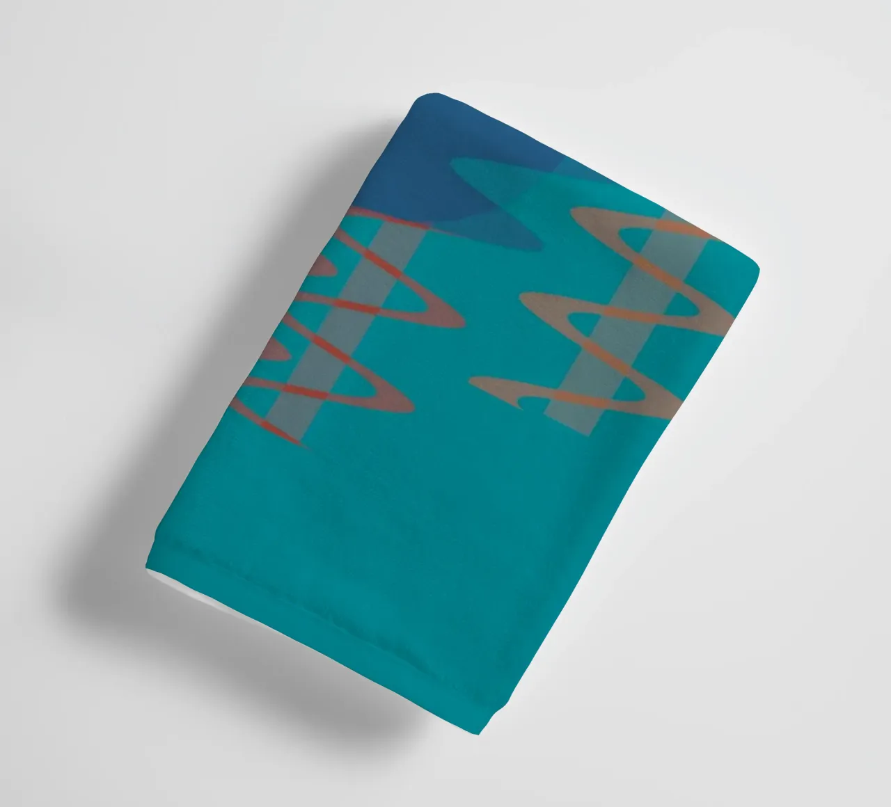 Geometric abstract colourful shapes towel by Something for you