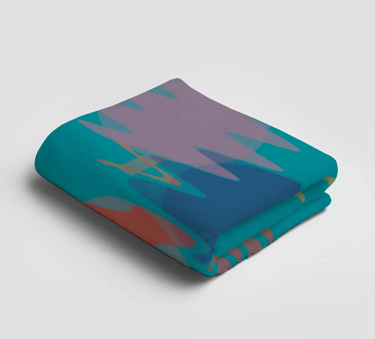 Geometric abstract colourful shapes towel by Something for you