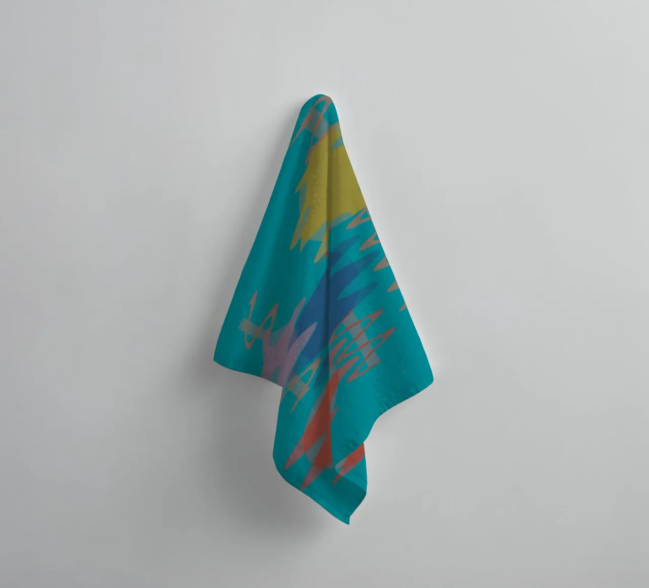 Forme geometriche astratte e colorate asciugamano da bagno da Something for you