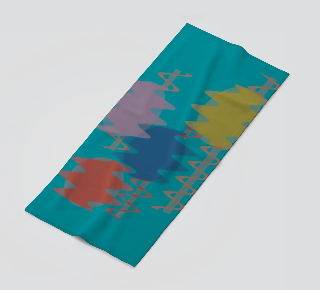 Forme geometriche astratte e colorate telo mare da Something for you