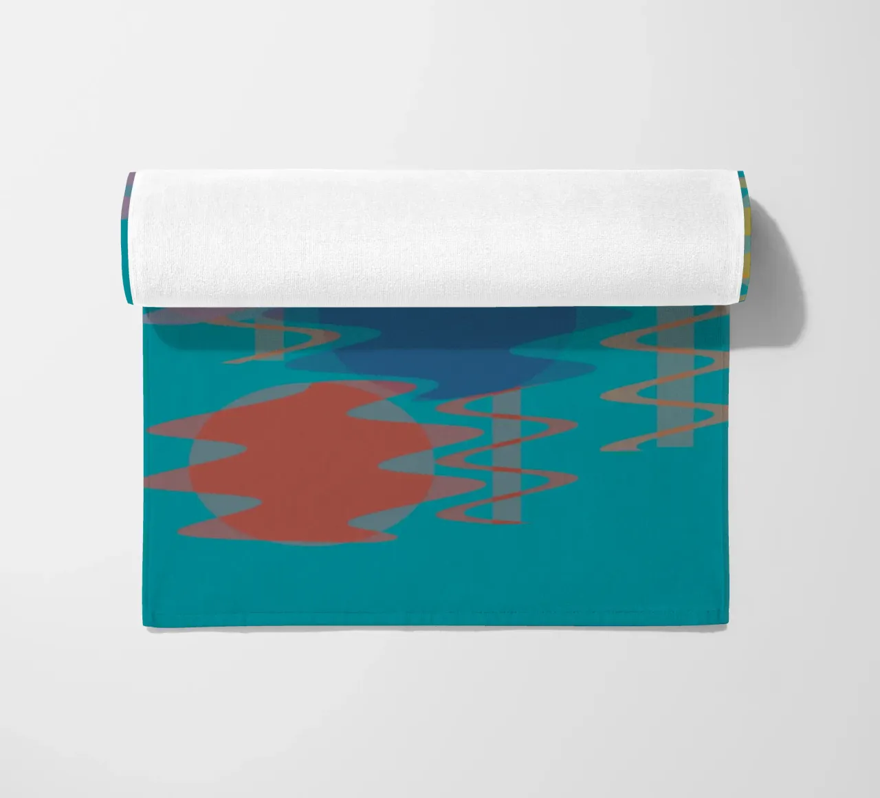 Forme geometriche astratte e colorate telo mare da Something for you