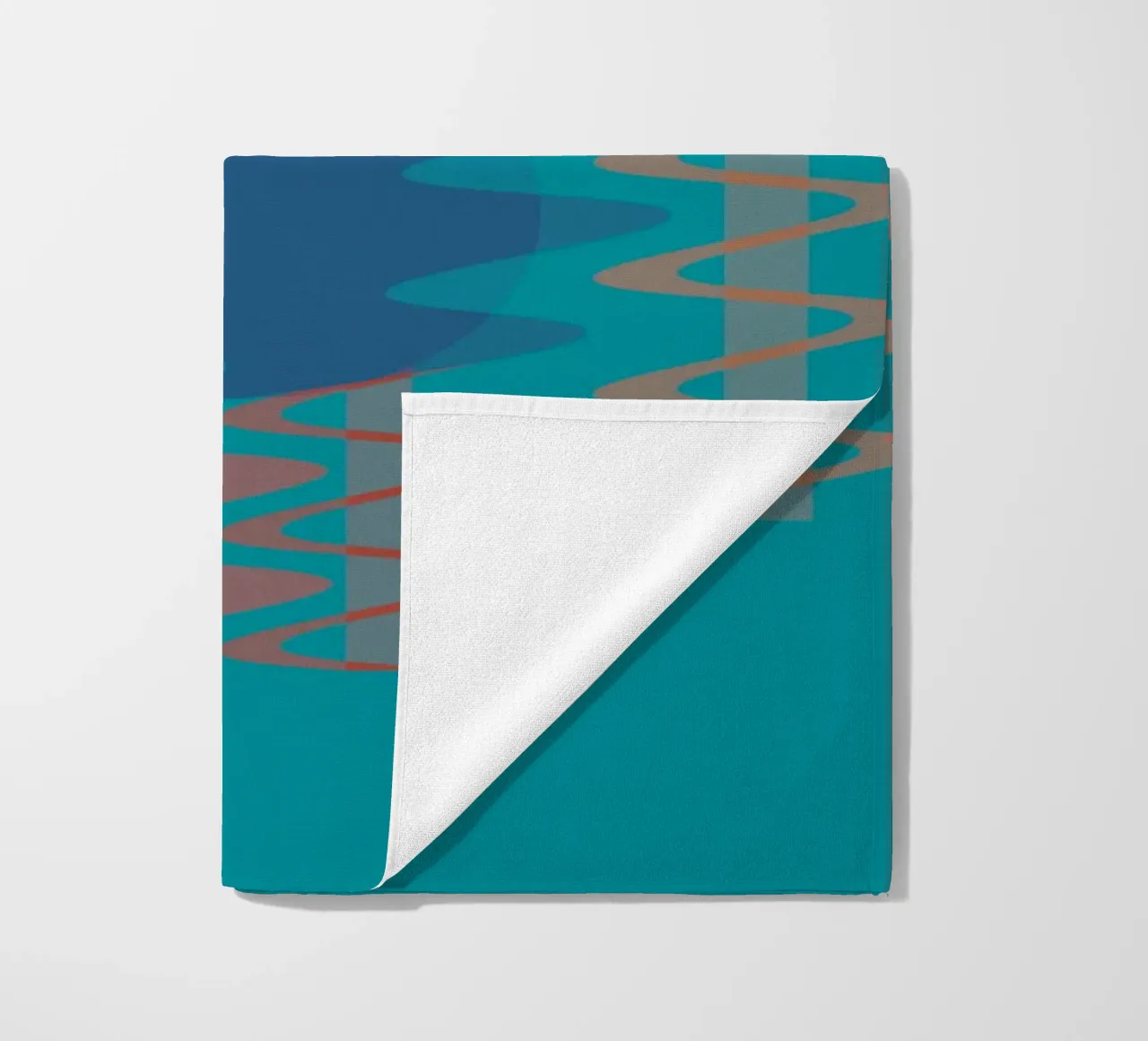 Forme geometriche astratte e colorate telo mare da Something for you