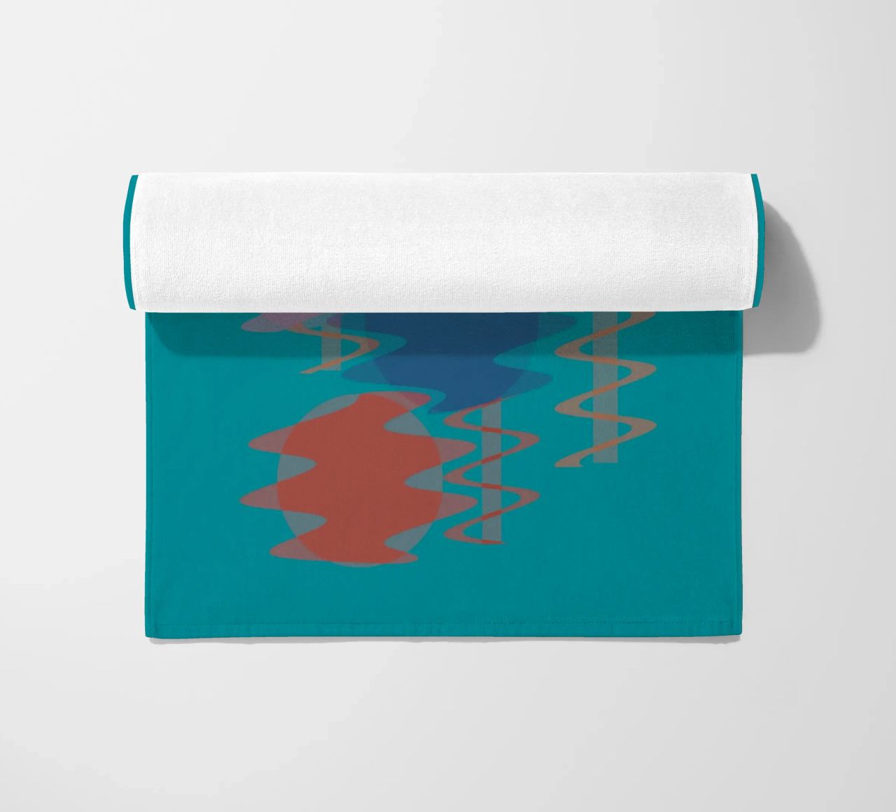 Forme geometriche astratte e colorate telo mare da Something for you