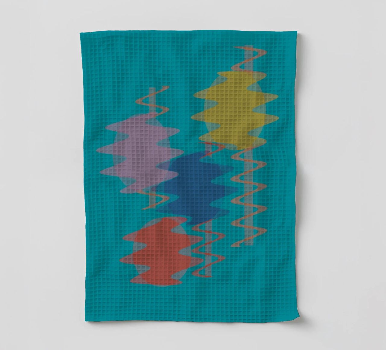 Forme geometriche astratte e colorate canovaccio da cucina da Something for you