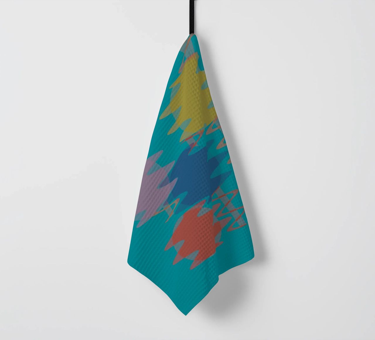 Forme geometriche astratte e colorate canovaccio da cucina da Something for you