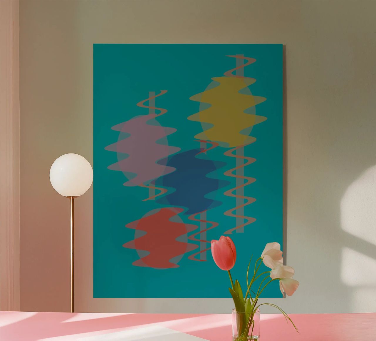 Forme geometriche astratte e colorate plexiglass da Something for you