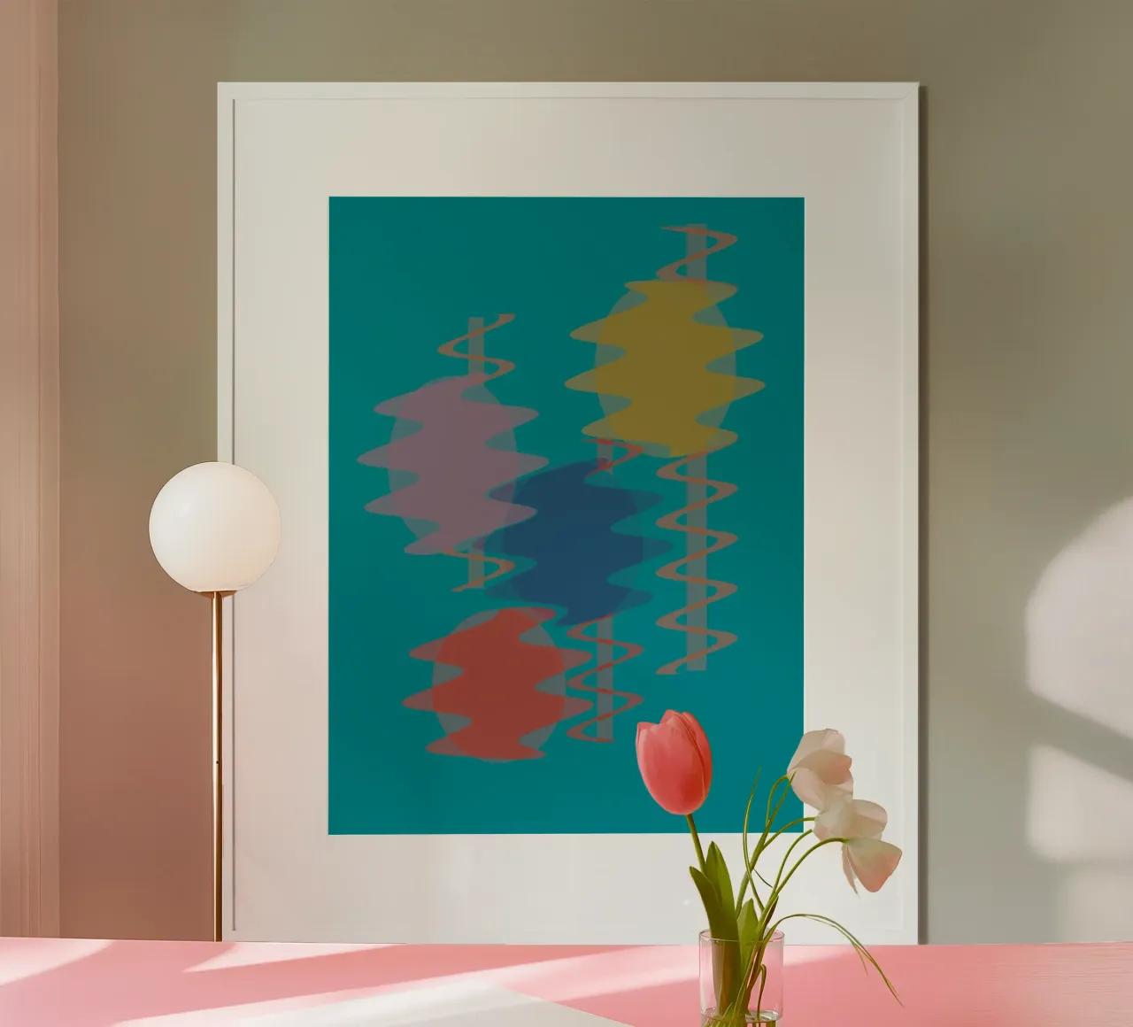 Forme geometriche astratte e colorate carta hahnemühle da Something for you