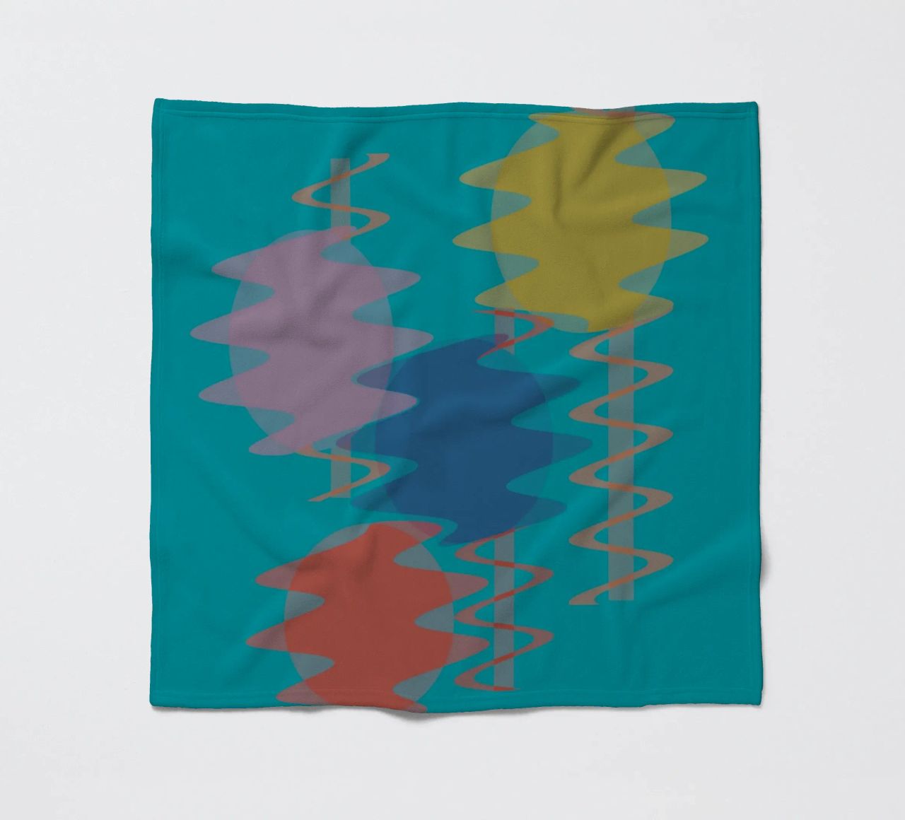 Forme geometriche astratte e colorate coperta in pile da Something for you
