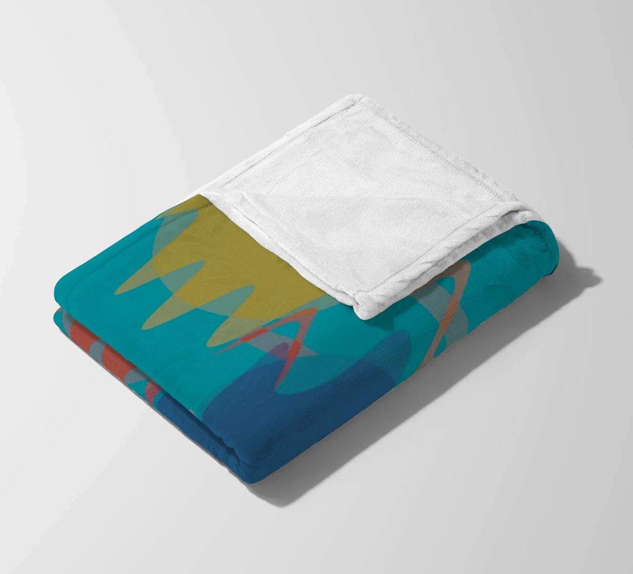 Forme geometriche astratte e colorate coperta in pile da Something for you