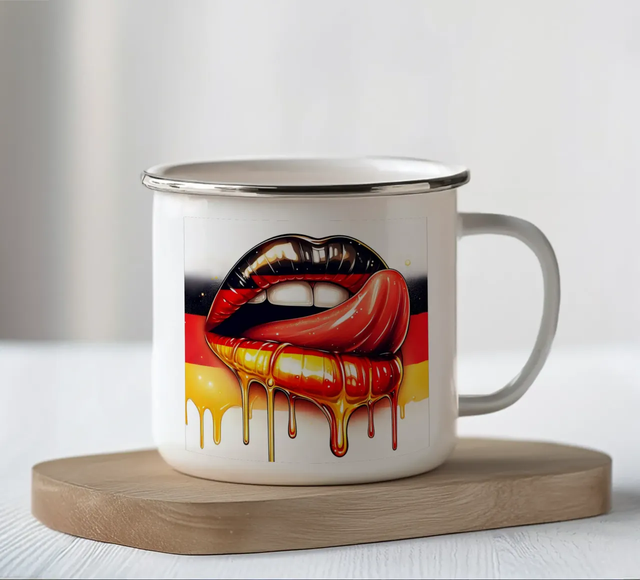 LABBRA TEDESCHE tazza in smalto da ARTOMATIC