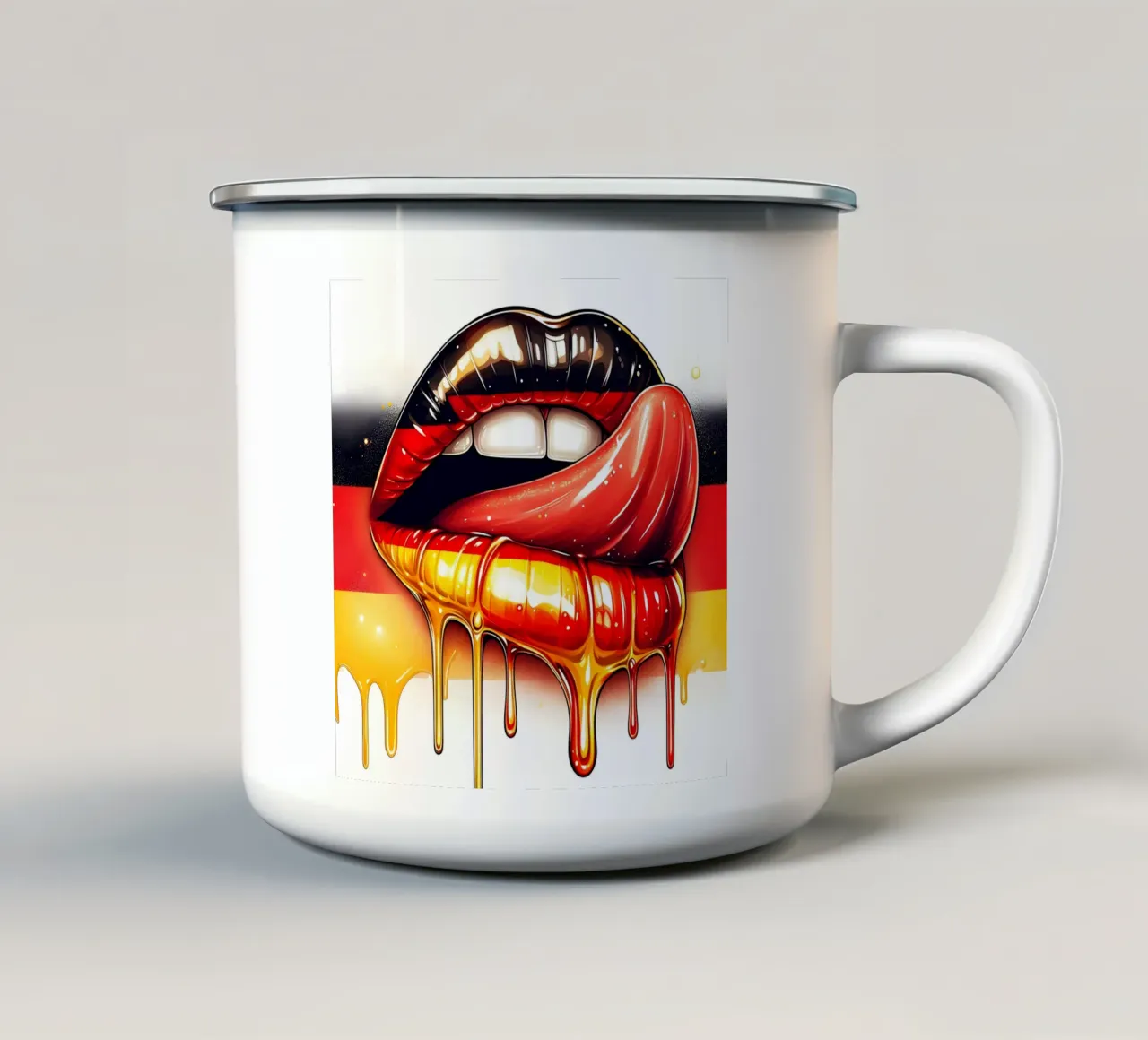 LABBRA TEDESCHE tazza in smalto da ARTOMATIC