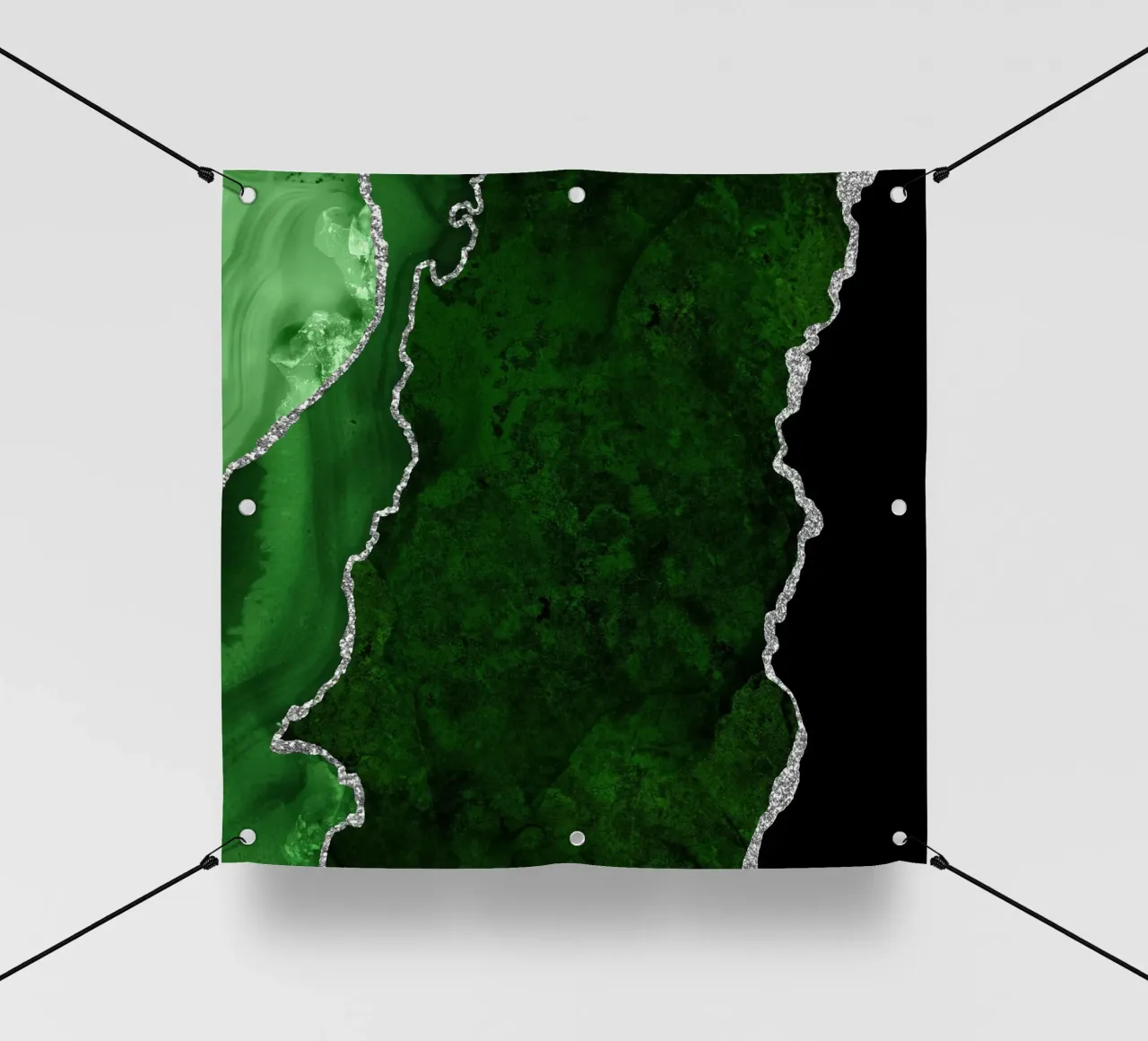 Ágata verde y plateada Textura 01 lonas publicitarias de Gemstone Textures