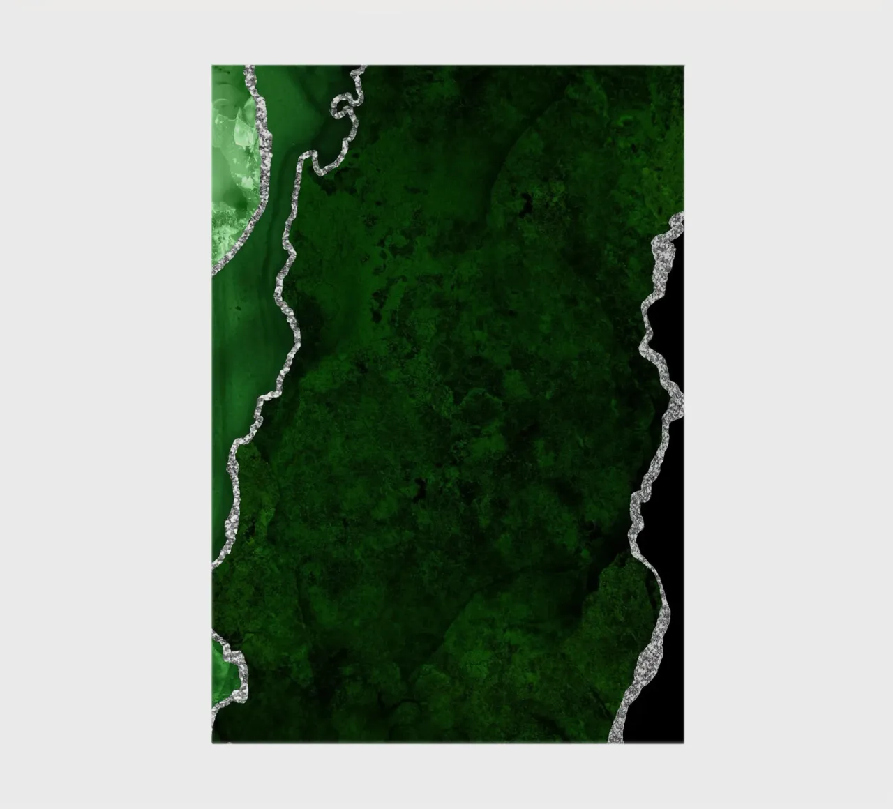 Ágata verde y plateada Textura 01 cuaderno de Gemstone Textures