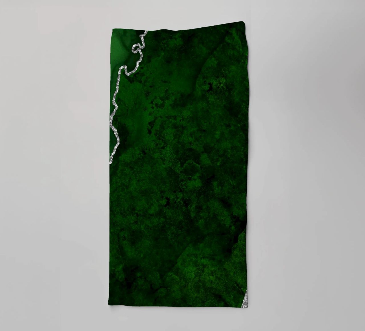 Texture Agata verde e argento 01 asciugamano da bagno da Gemstone Textures
