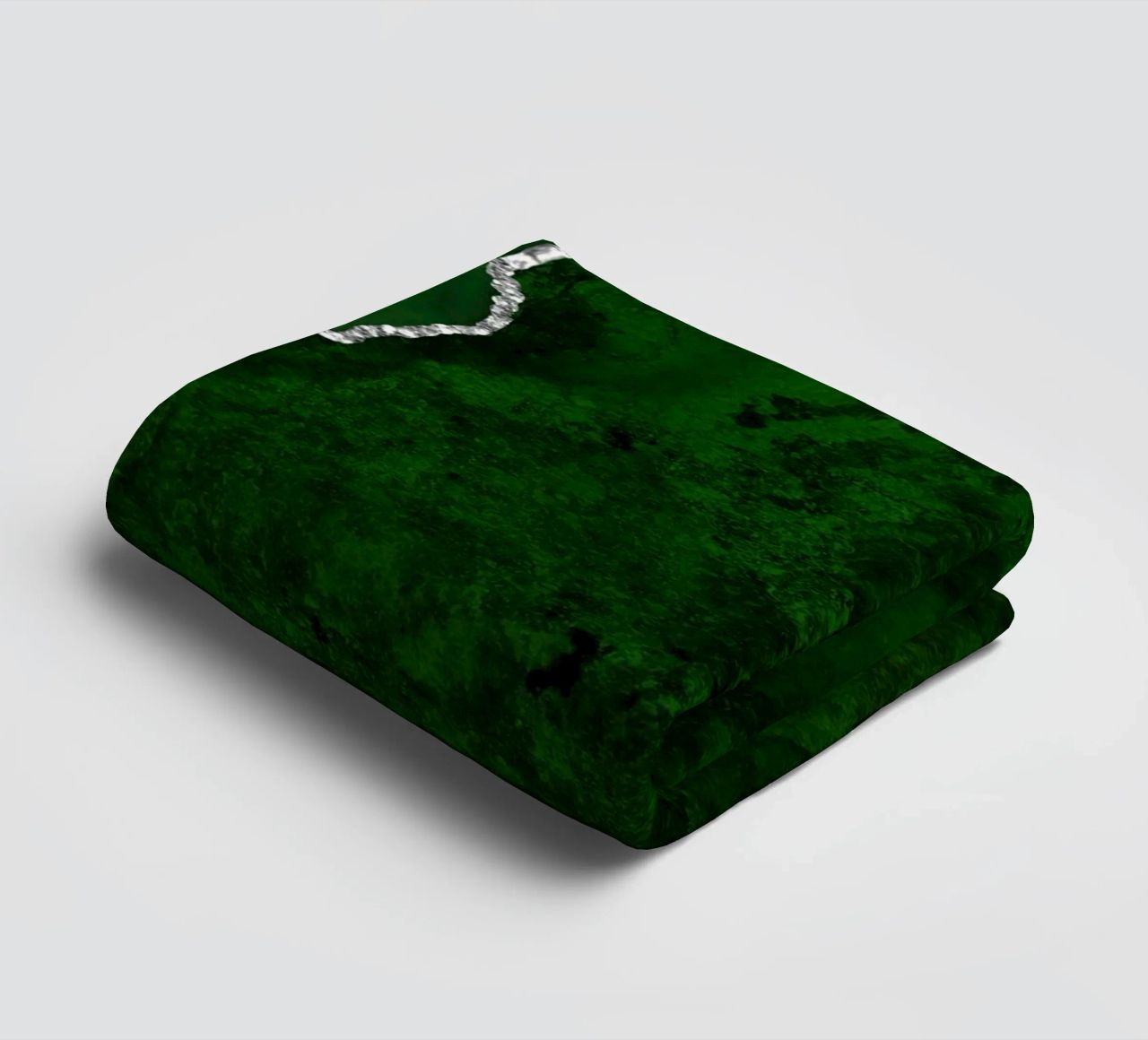 Texture Agata verde e argento 01 asciugamano da bagno da Gemstone Textures