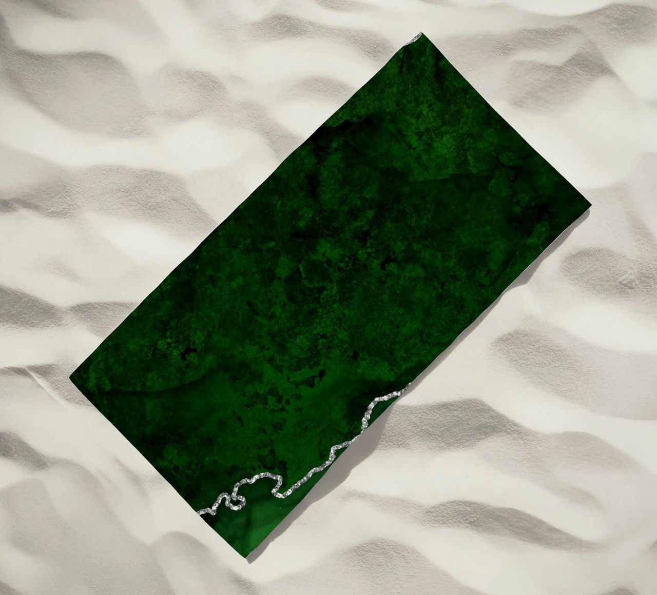 Texture Agata verde e argento 01 telo mare da Gemstone Textures