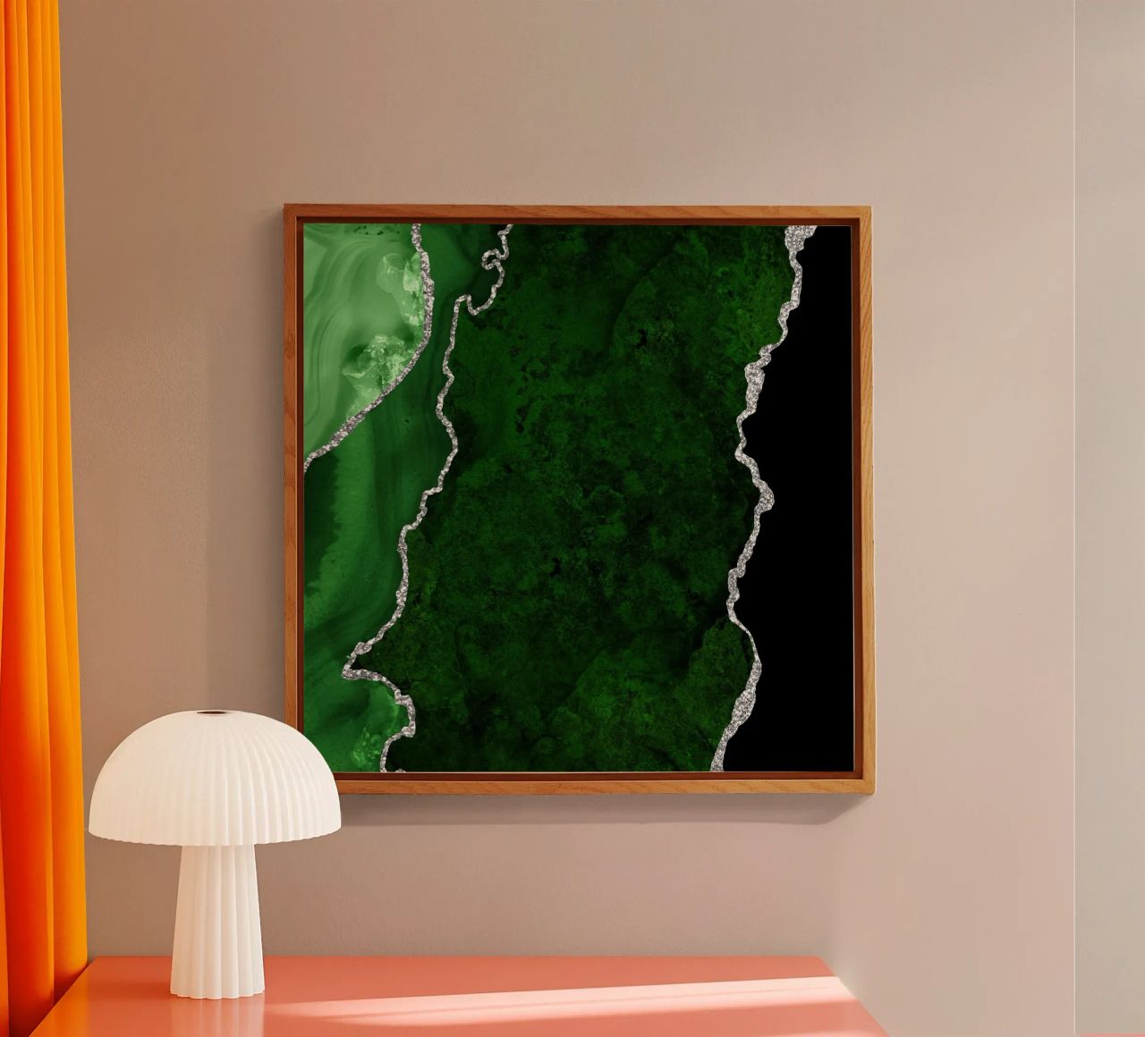 Texture Agata verde e argento 01 plexiglass da Gemstone Textures