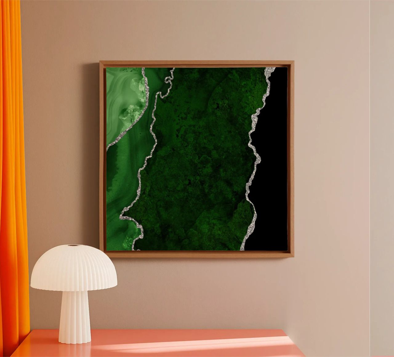 Texture Agata verde e argento 01 tela da Gemstone Textures