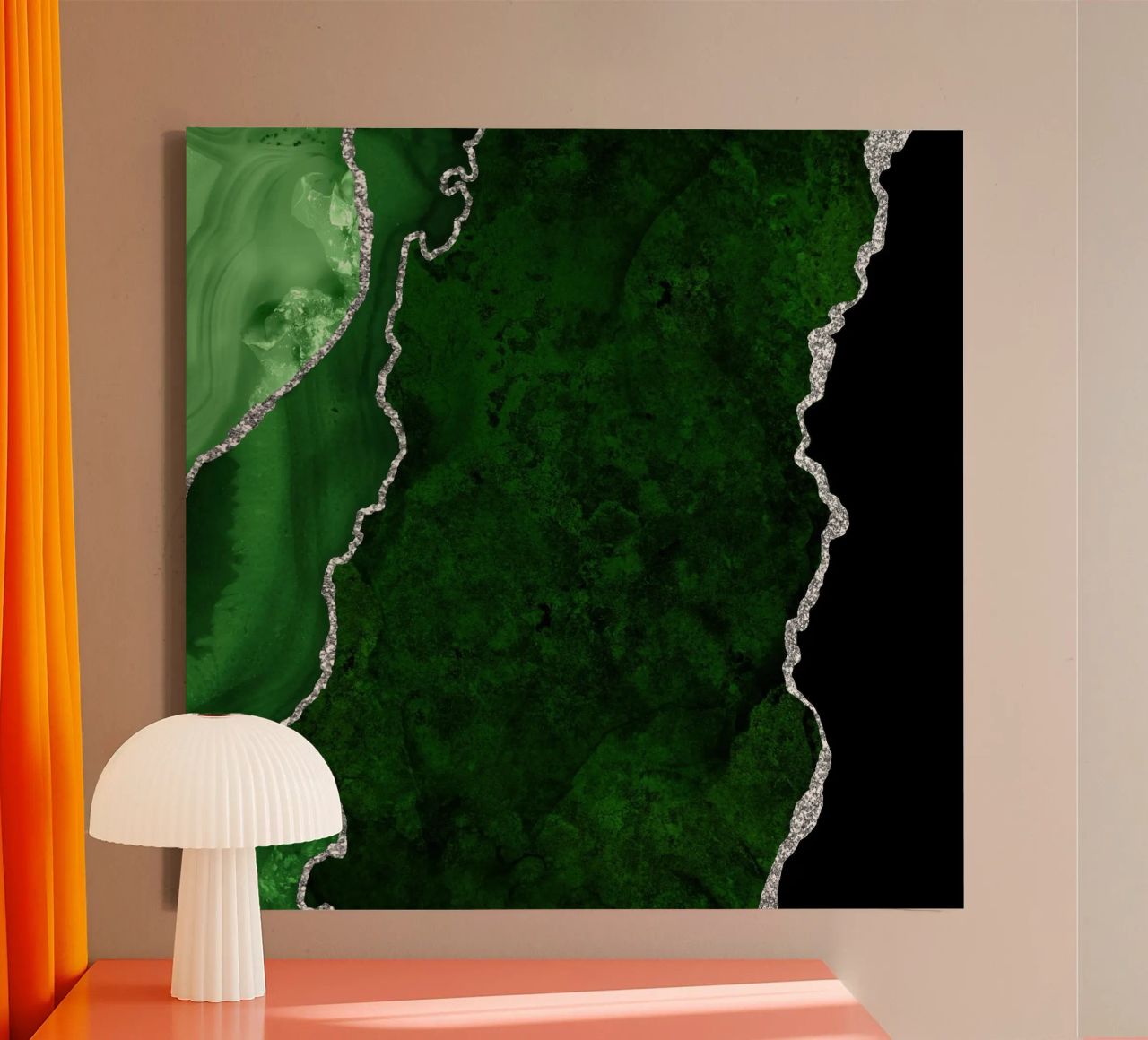 Texture Agata verde e argento 01 tela da Gemstone Textures
