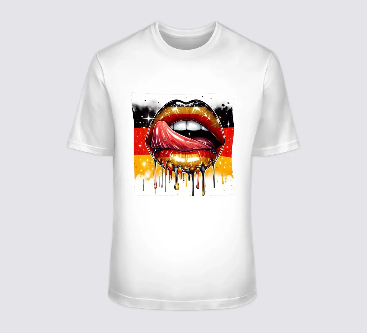 German Graffiti Lips t-shirt by ARTOMATIC