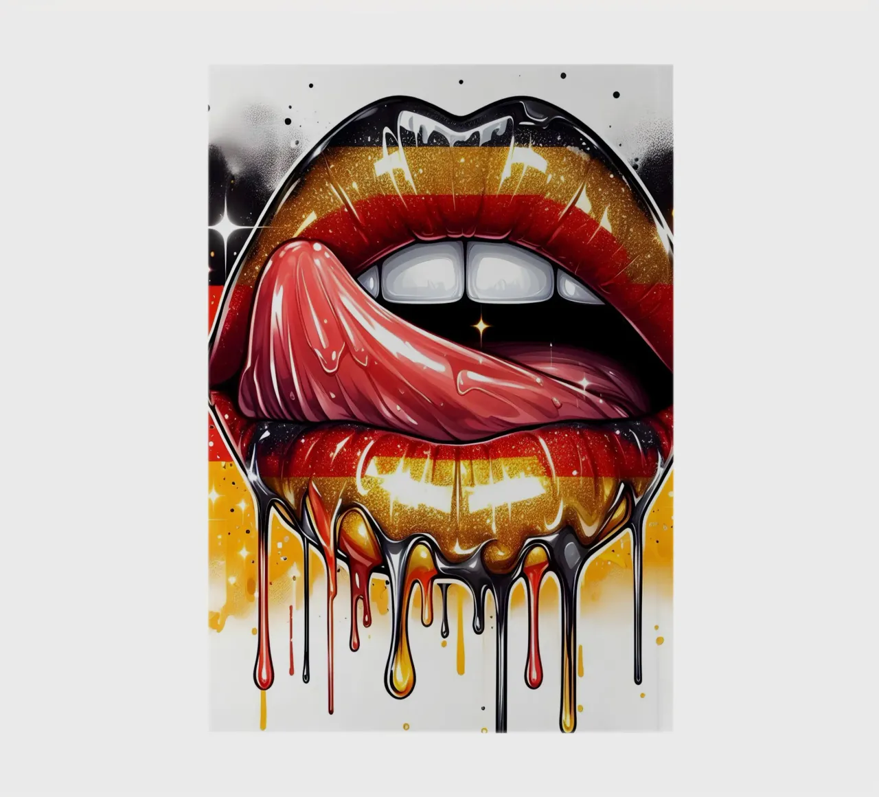 Labios de grafitero alemán cuaderno de ARTOMATIC