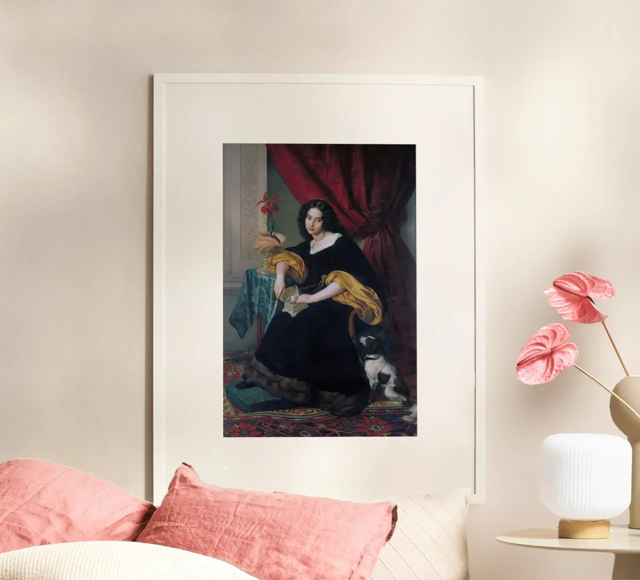 Julius Hubner - Pauline Hubner (1829) poster con telaio in alluminio da William Store