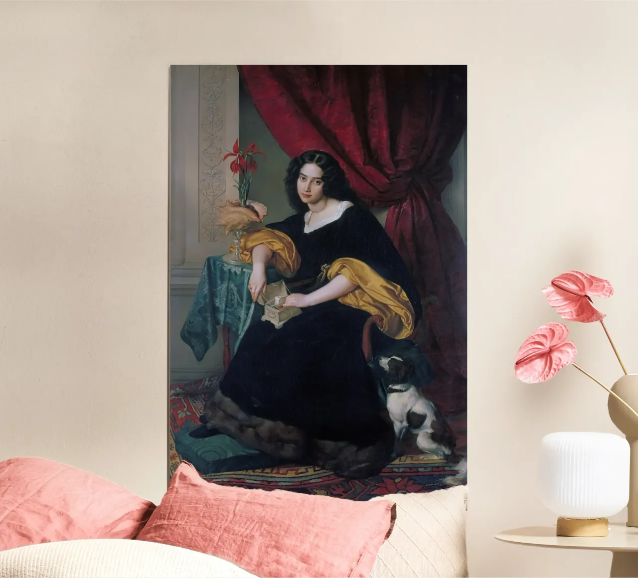 Julius Hubner - Pauline Hubner (1829) poster con telaio in alluminio da William Store