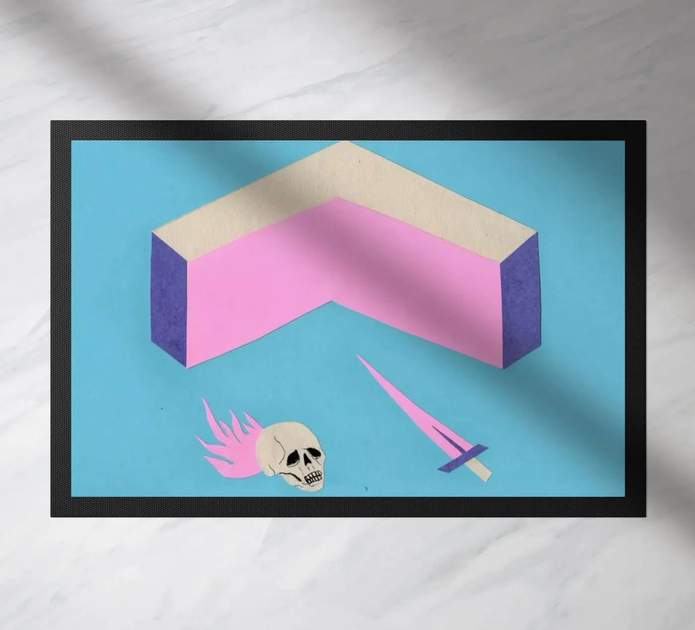 Walls doormat by Daniela Roessler