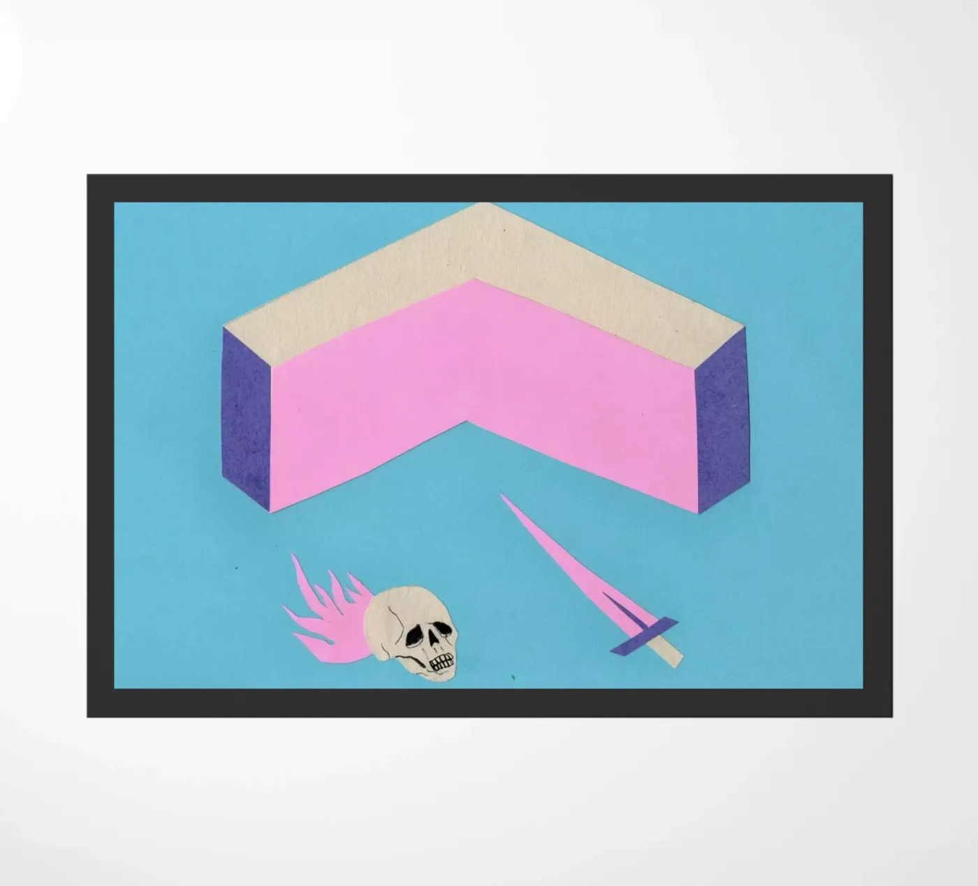 Walls doormat by Daniela Roessler