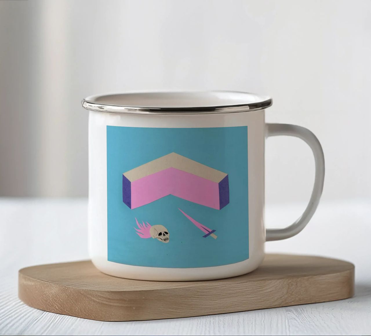 Walls tazza in smalto da Daniela Roessler