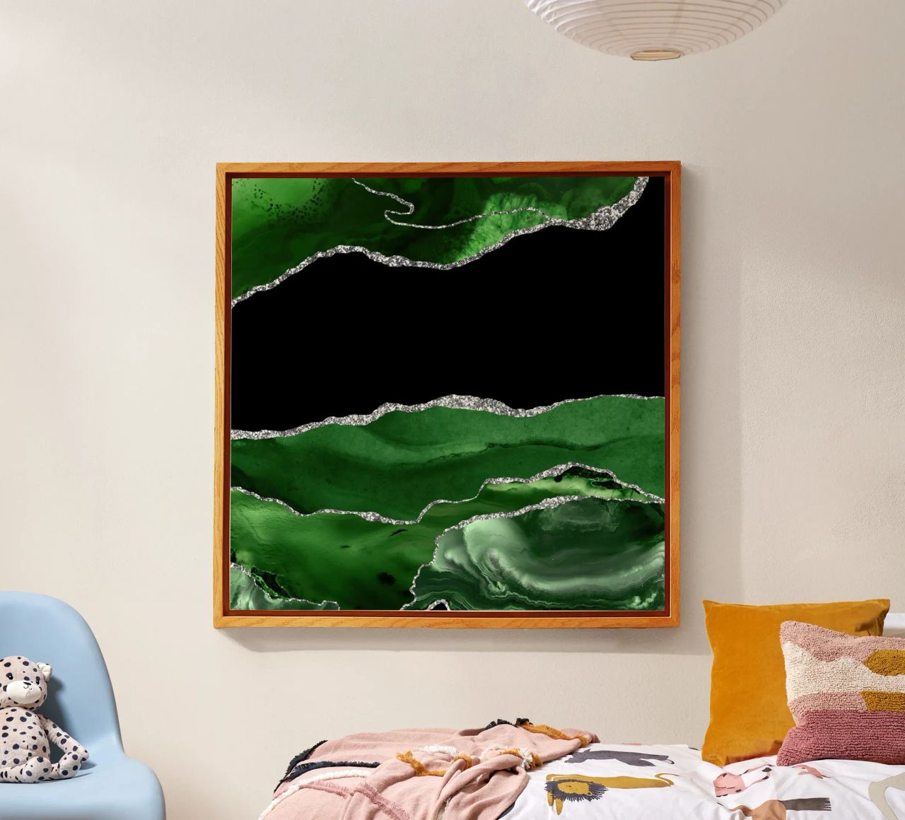 Agata verde e argento Texture 02 plexiglass da Gemstone Textures