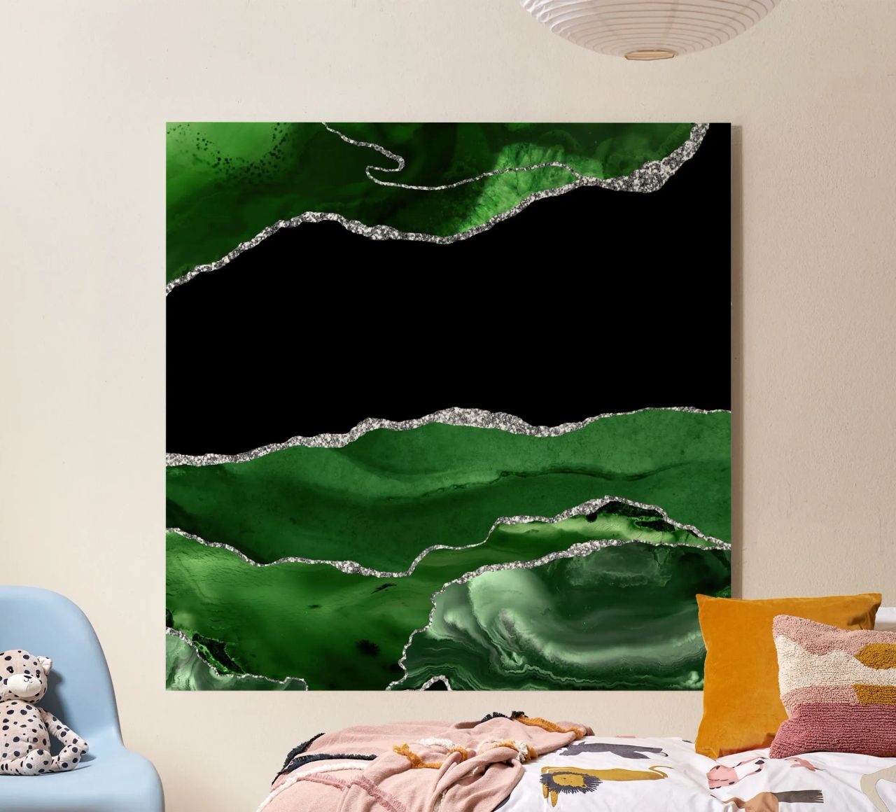 Agata verde e argento Texture 02 plexiglass da Gemstone Textures
