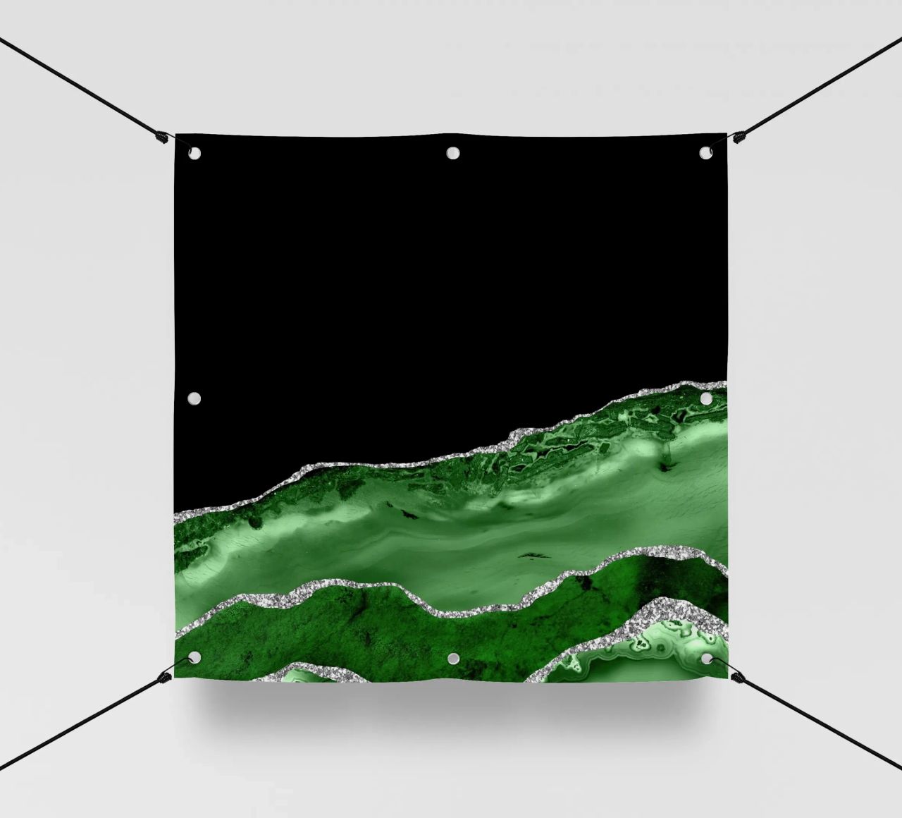 Texture Agata verde e argento 03 telo in pvc da Gemstone Textures