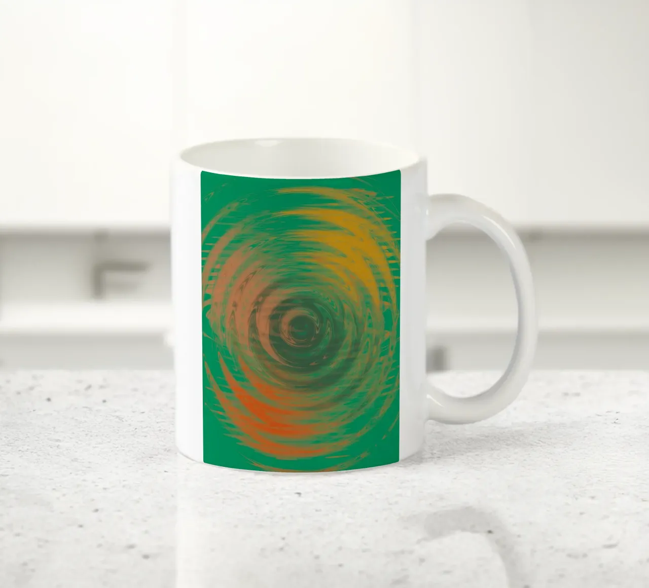 Abstract colourful wavy patterns ceramic mug by Something for you
