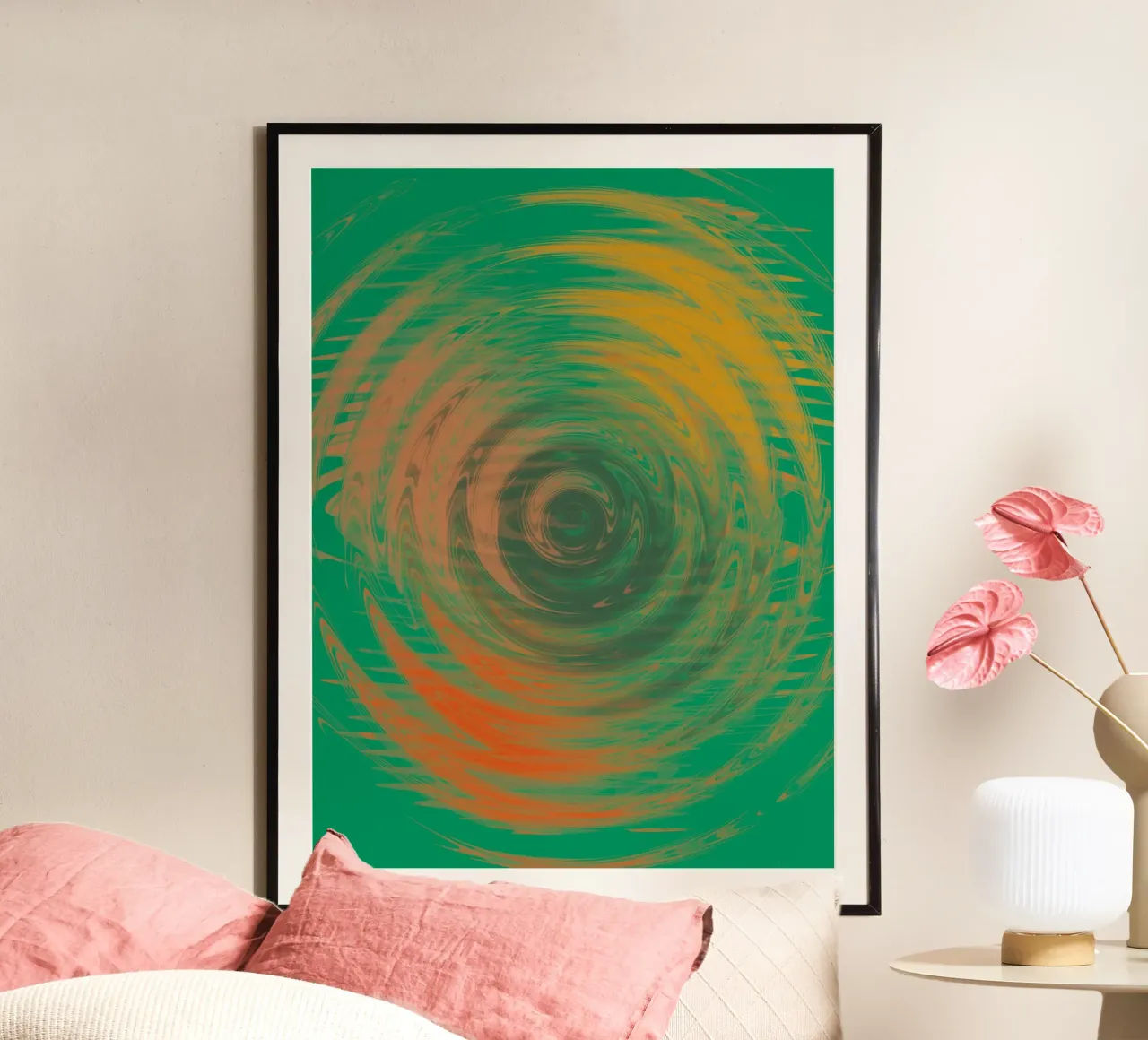 Abstract colourful wavy patterns hahnemühle by Something for you
