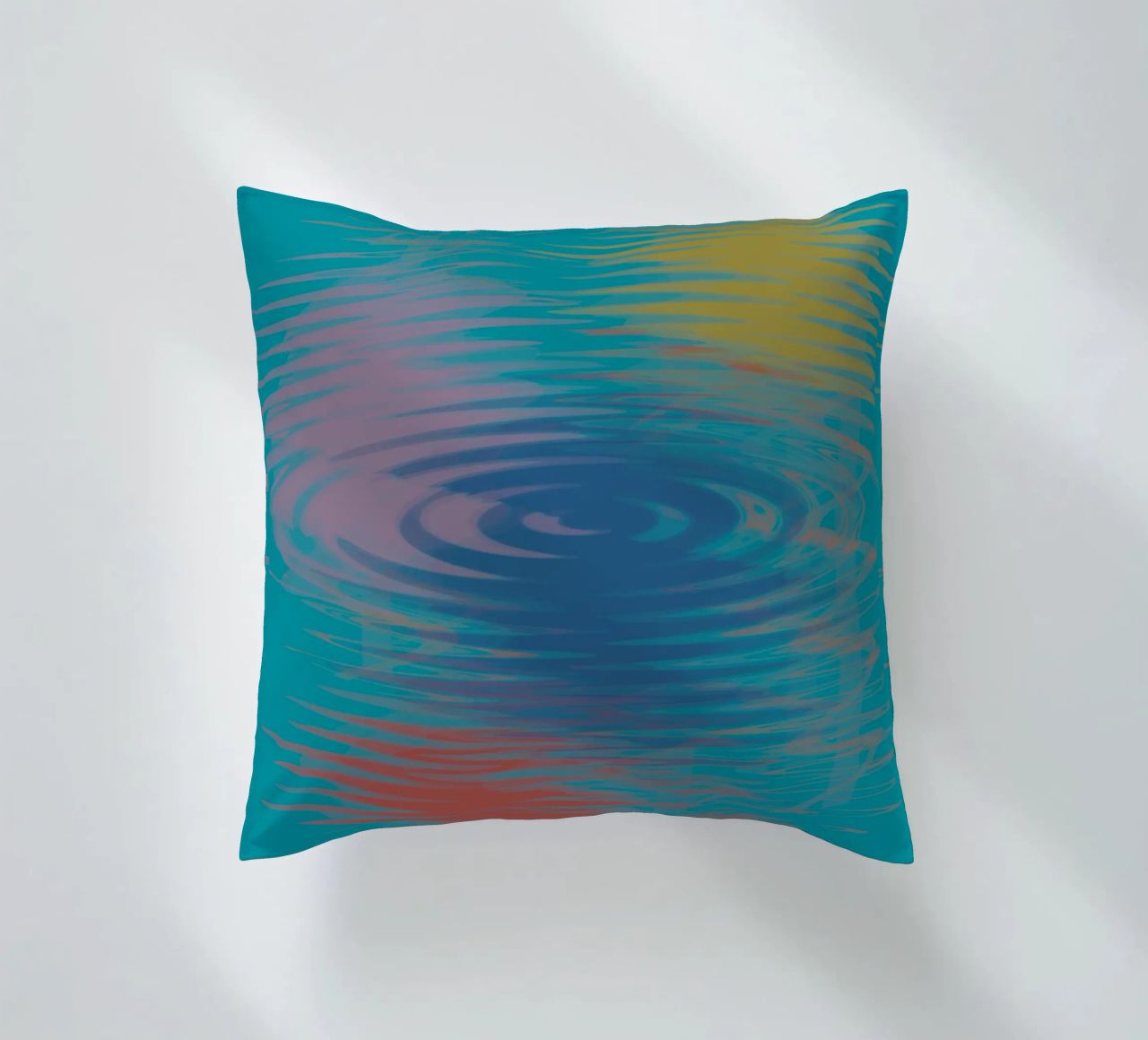 Motivi astratti ondulati e colorati cuscino da Something for you