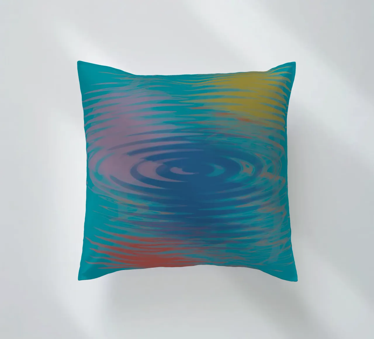 Motifs abstraits multicolores en forme de vagues coussin de Something for you