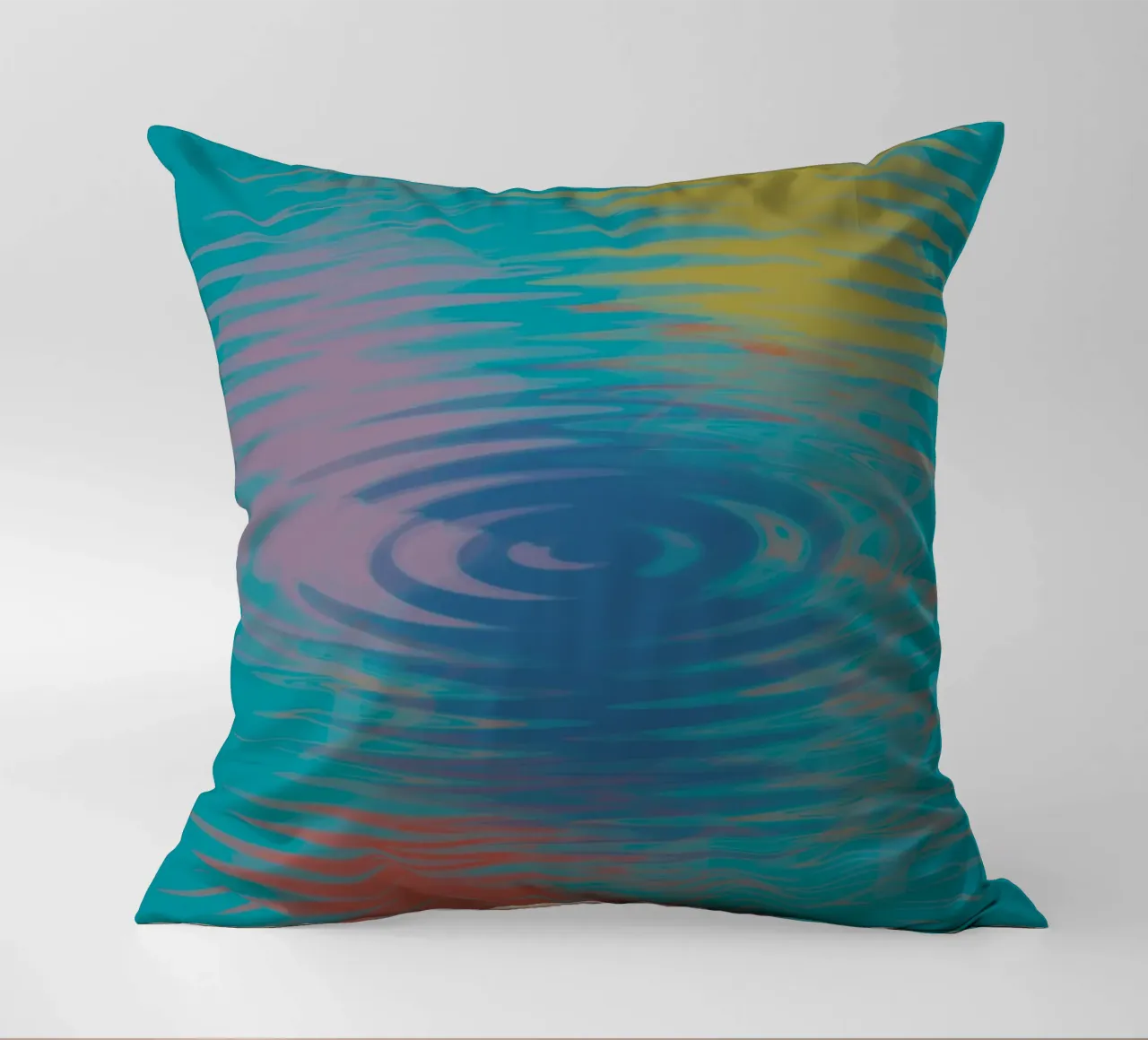 Abstrakte bunte wellenförmige Muster Kissen von Something for you
