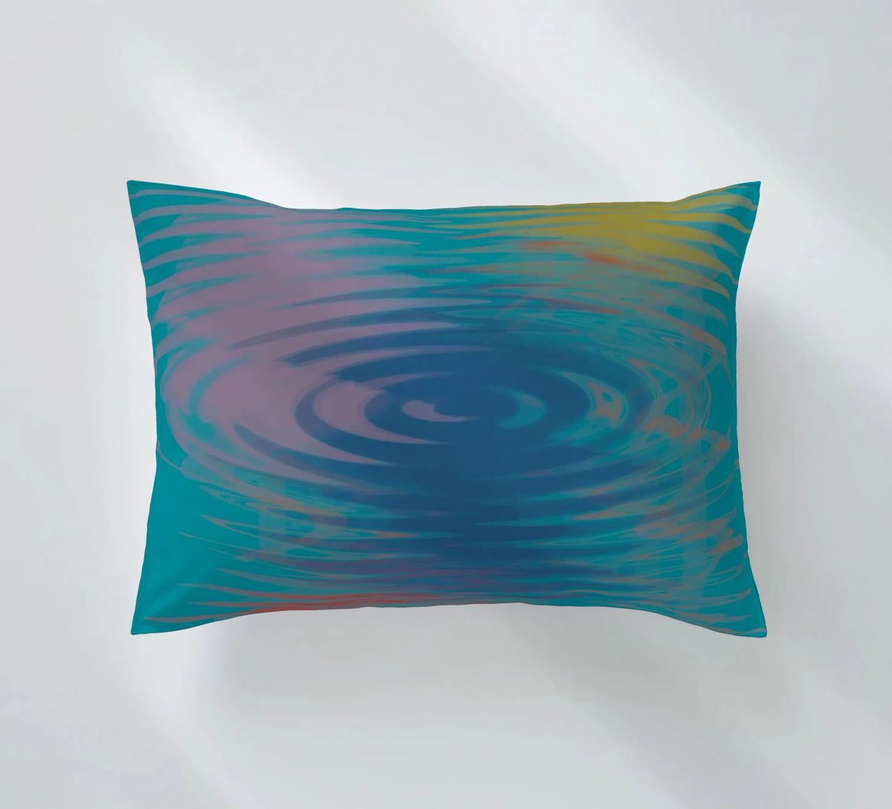 Motivi astratti ondulati e colorati cuscino da Something for you