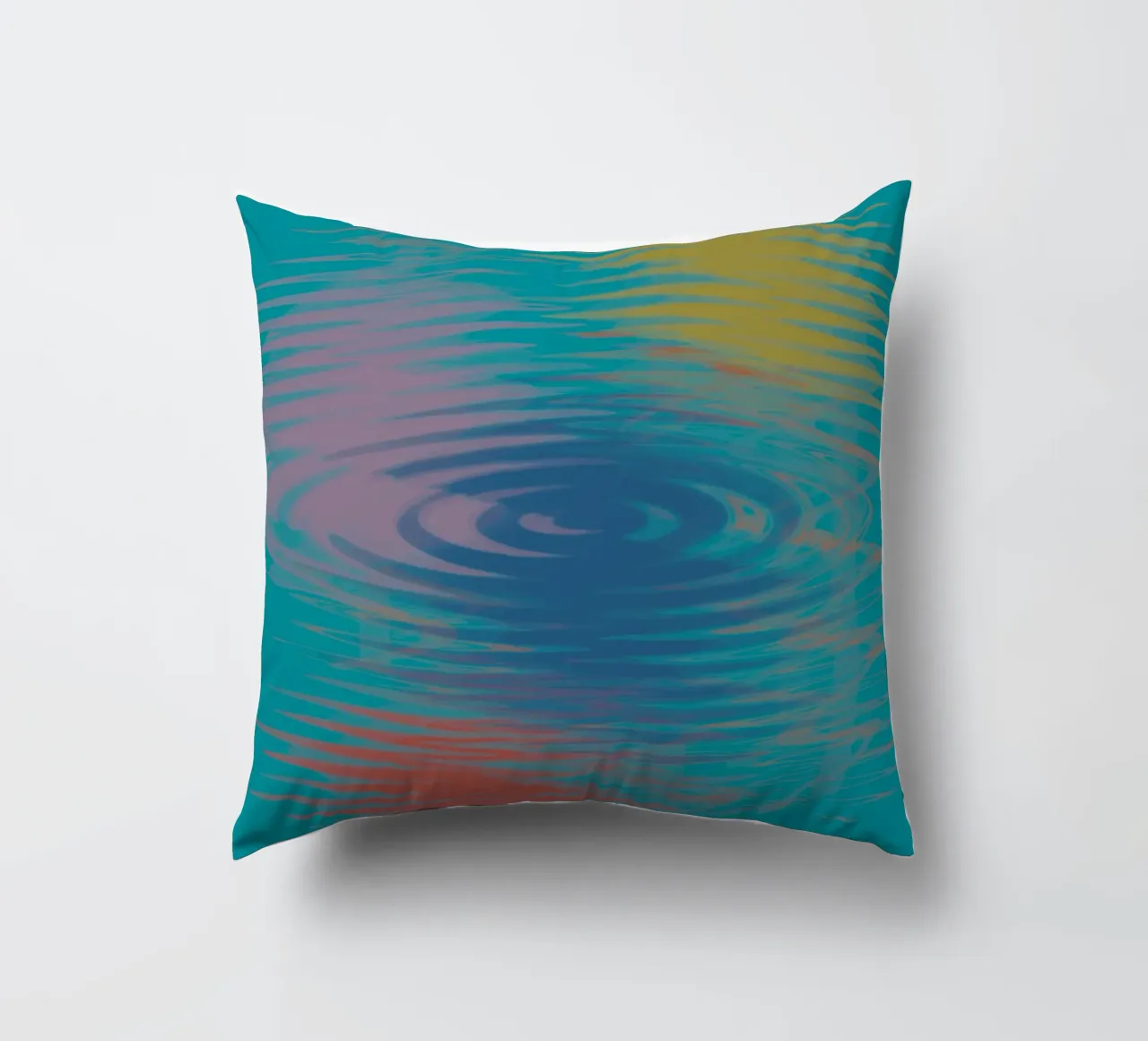 Abstrakte bunte wellenförmige Muster Kissen von Something for you