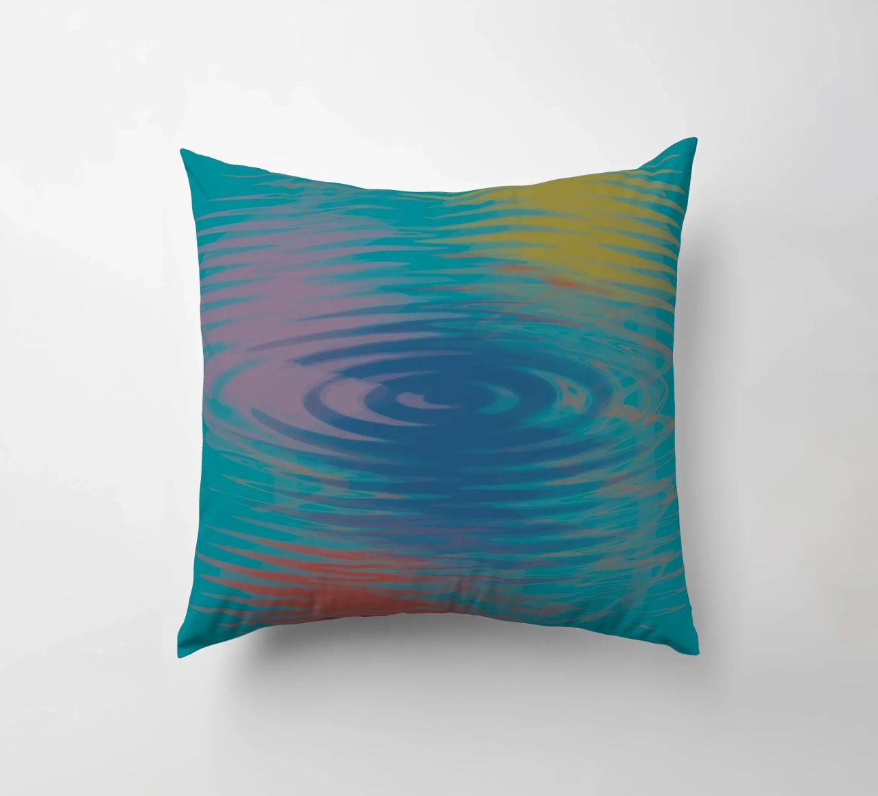 Motivi astratti ondulati e colorati cuscino da Something for you