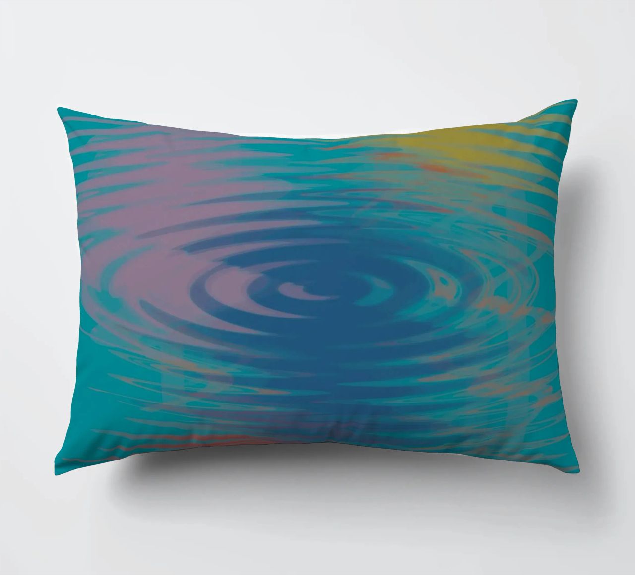 Motivi astratti ondulati e colorati cuscino da Something for you