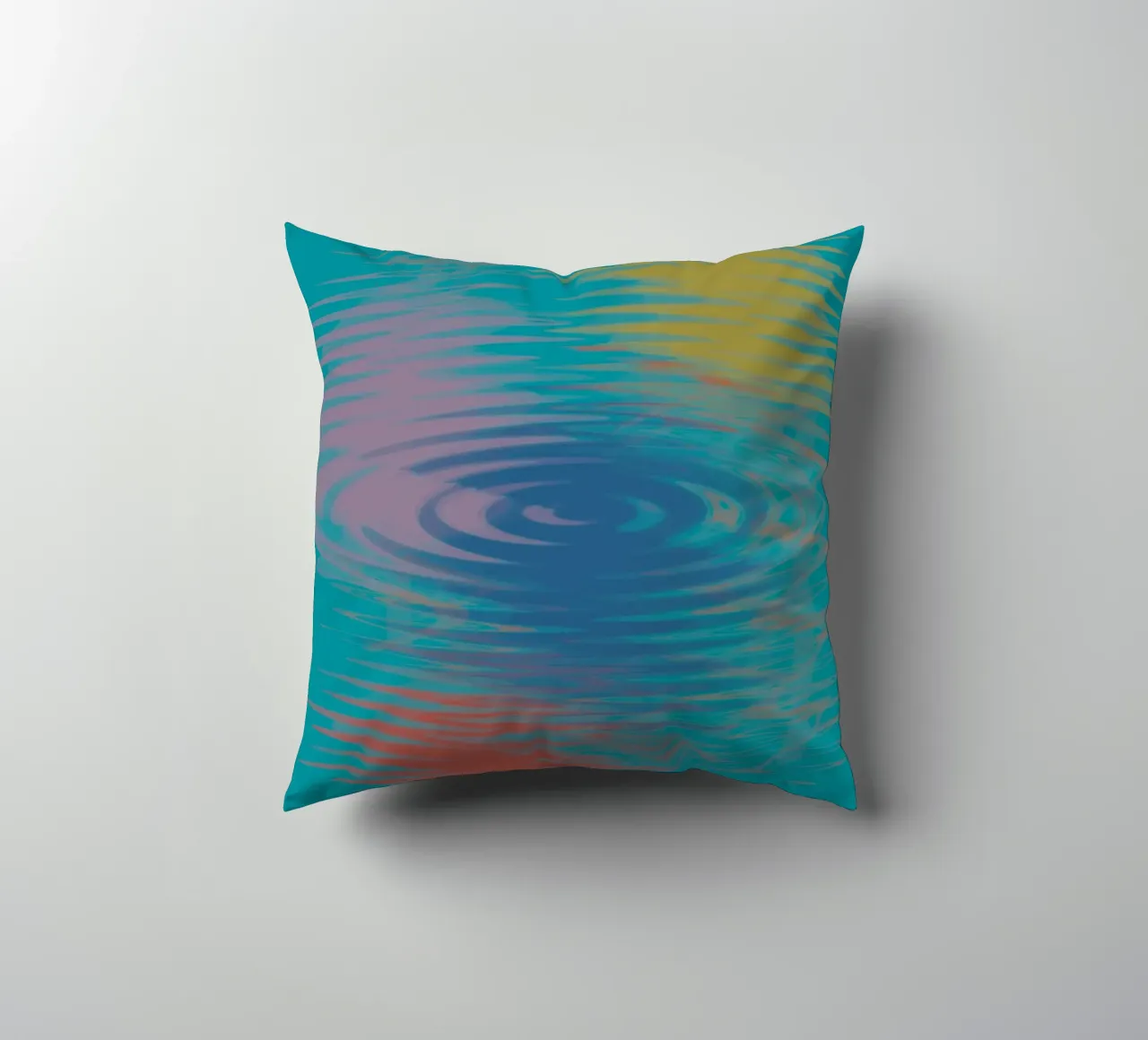 Abstrakte bunte wellenförmige Muster Kissen von Something for you