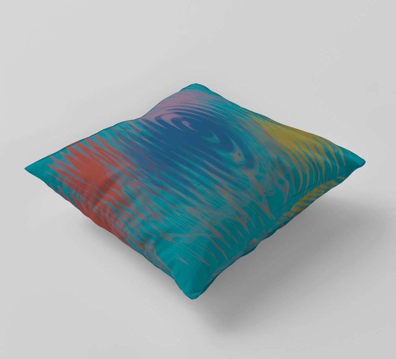 Motivi astratti ondulati e colorati cuscino da Something for you