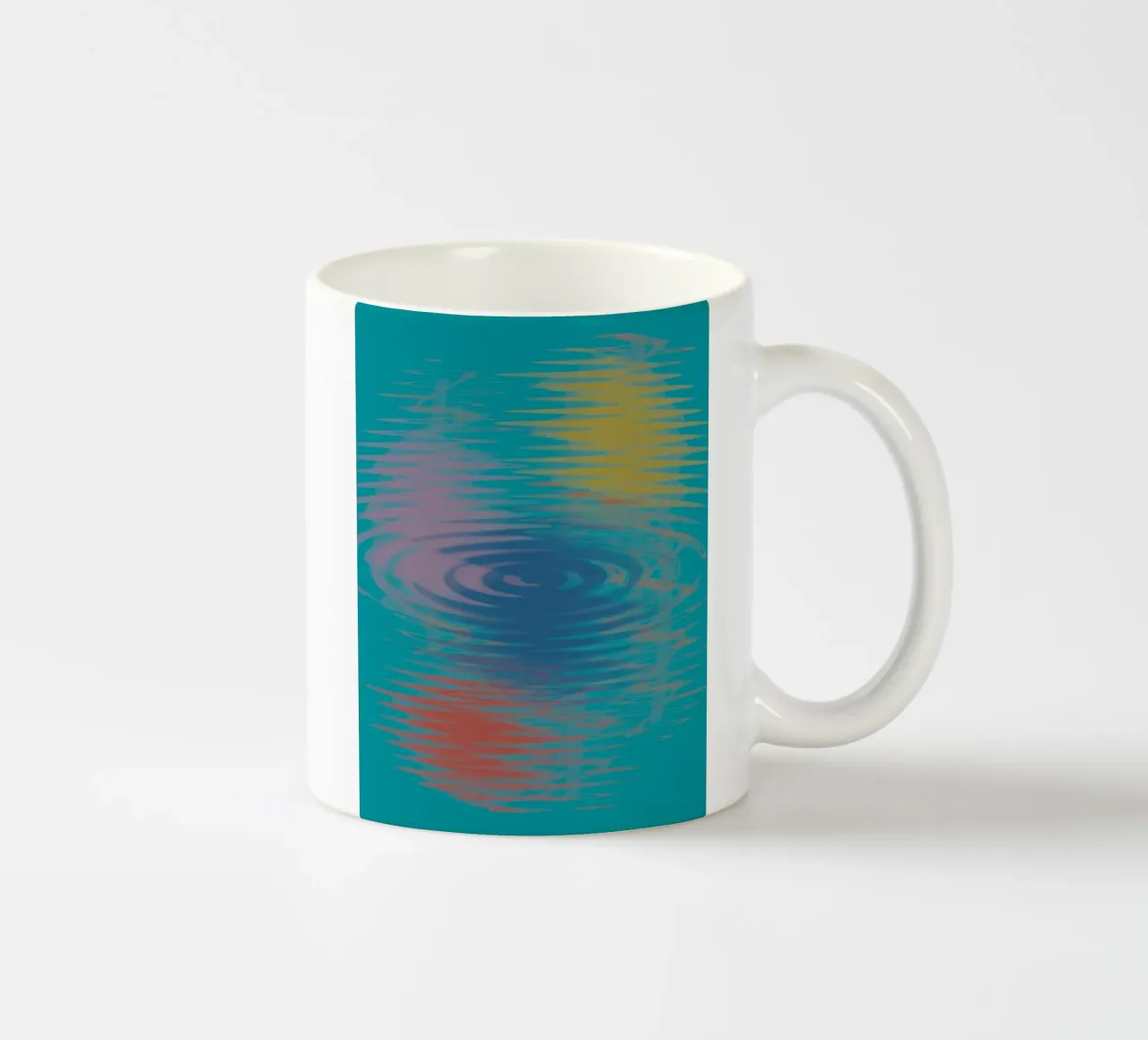 Abstract colourful wavy patterns ceramic mug by Something for you