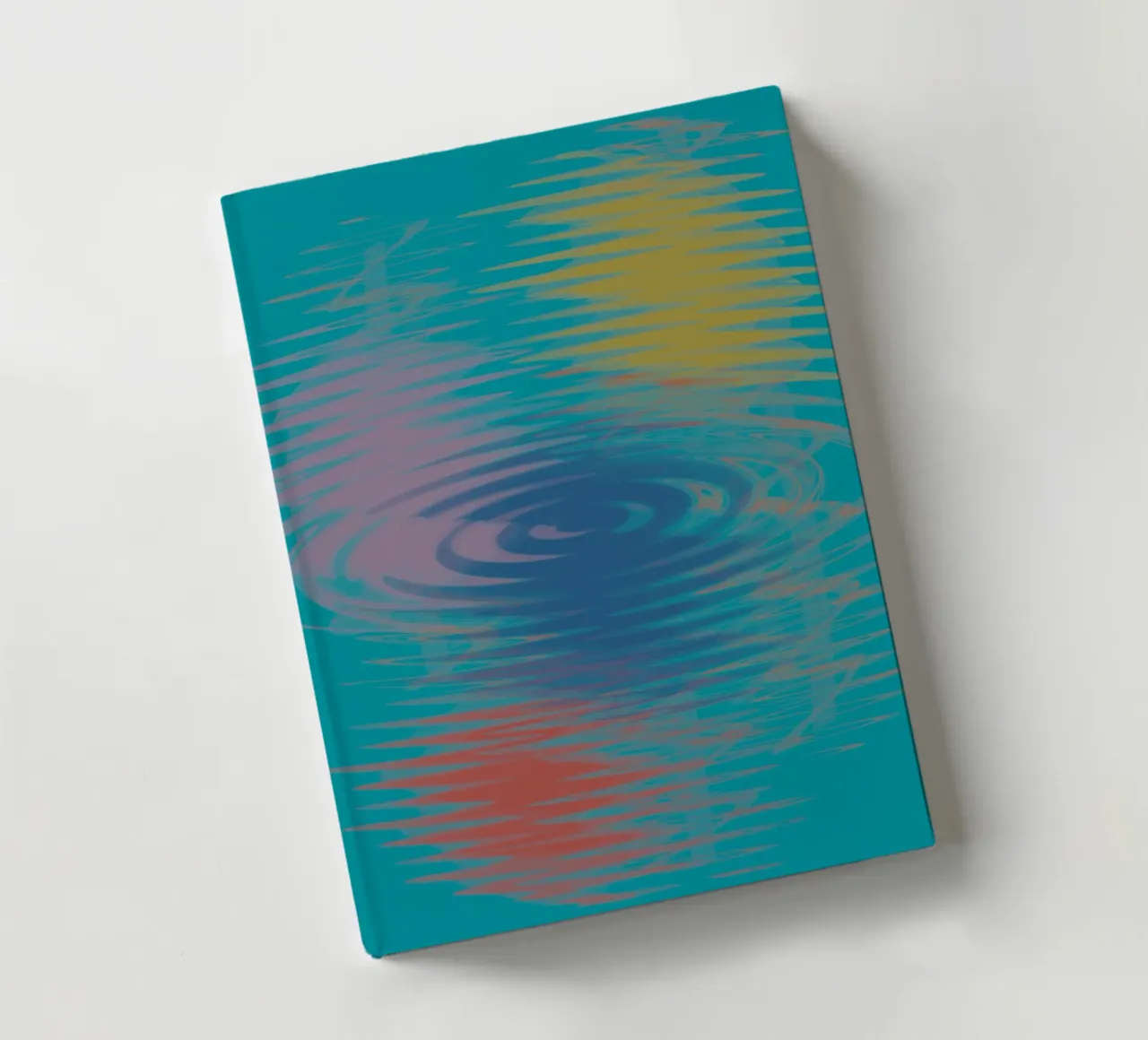 Motifs abstraits multicolores en forme de vagues carnet de notes de Something for you