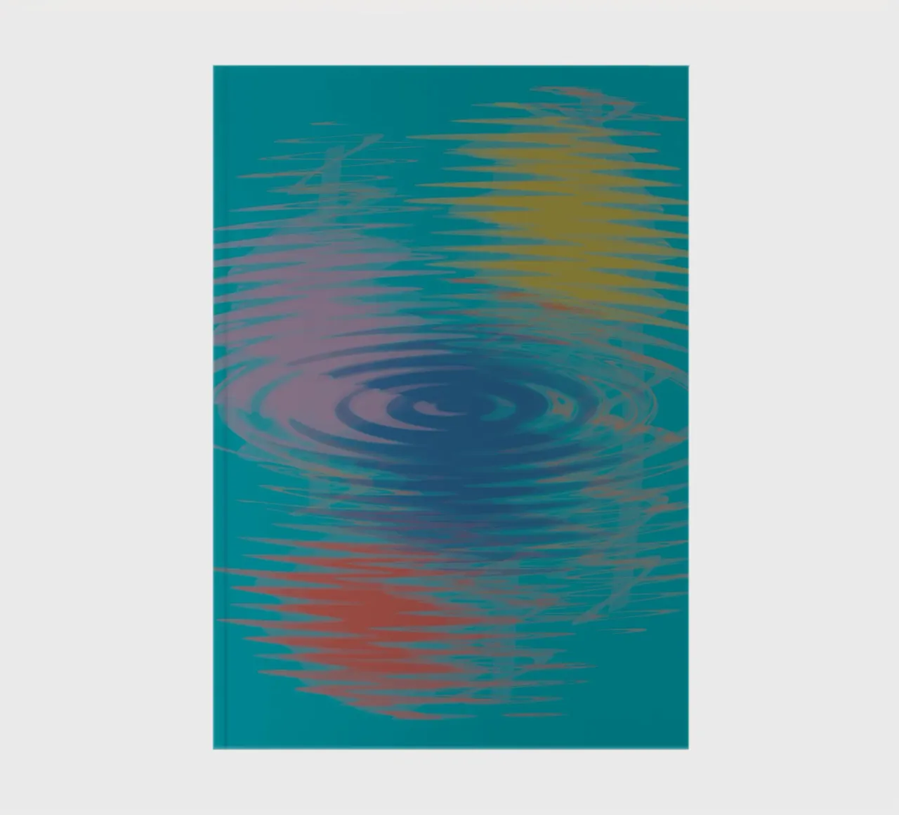 Motifs abstraits multicolores en forme de vagues carnet de notes de Something for you